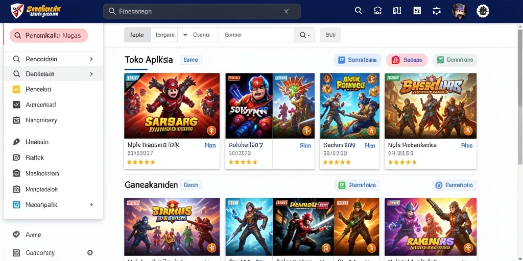 Tampilan awal game yang menarik dan penuh warna.