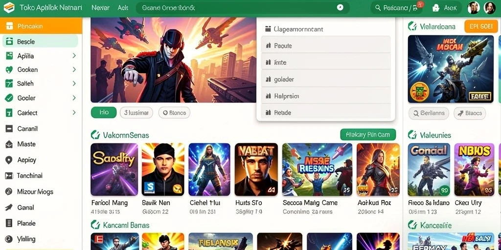 Screenshot menunjukkan tampilan antarmuka yang menarik dan mudah digunakan.